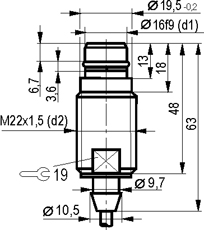 Габариты ISB WF62A8-31P-3-3,5